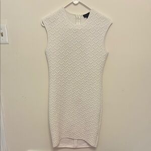 Top Shop Elegant White Sleeveless Dress size US 8 minimalist quiet luxury